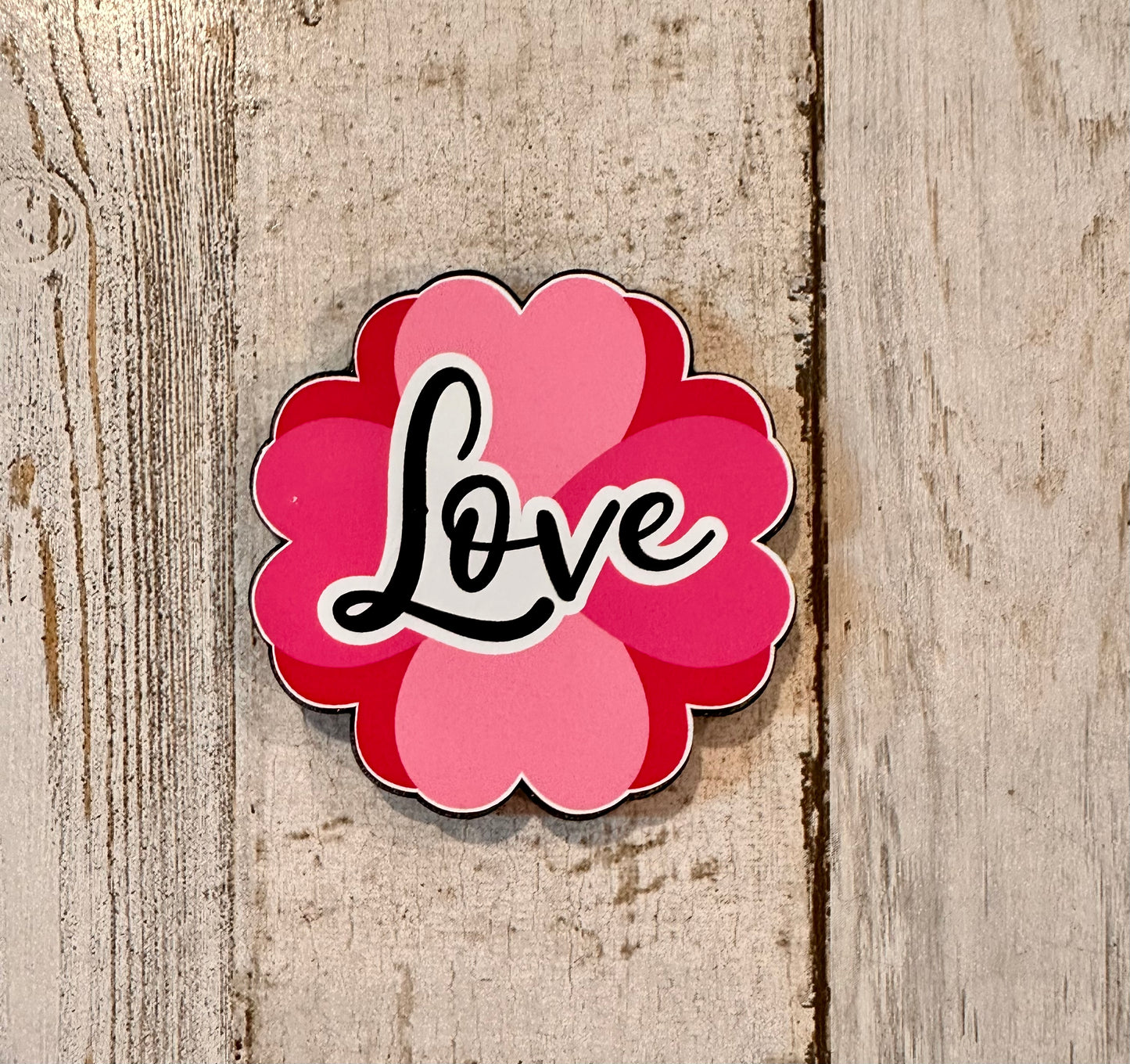 Love Flower Valentine Badge Reel