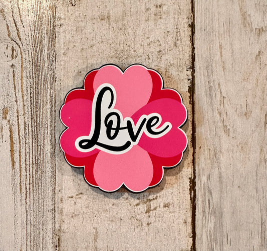 Love Flower Valentine Badge Reel