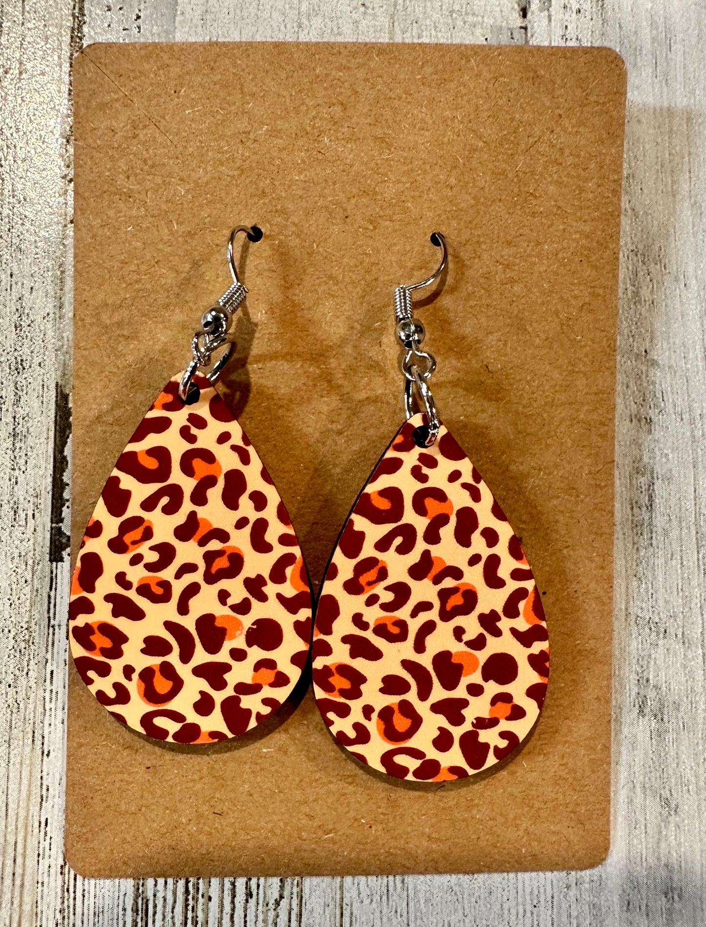 Fall teardrop earrings